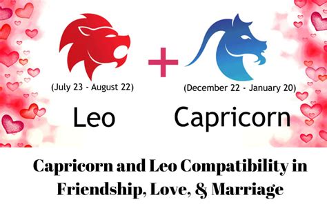 capricorn and leo compatibility percentage|Capricorn And Leo Compatibility: Love and Marriage Dynamics